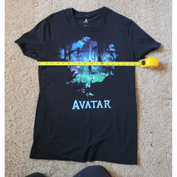 Avatar Pandora Native Scene Boys Size M Black Graphic Tee Short Sleeve Crew Neck - Picture 3 of 5
